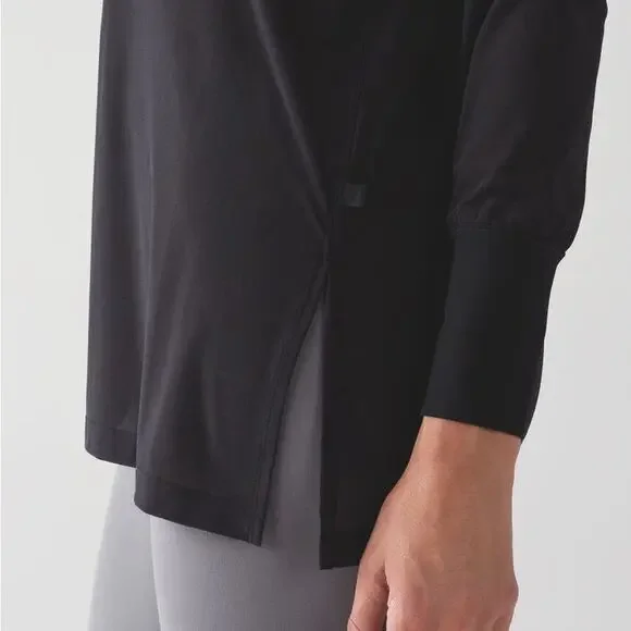 Lululemon Get Low Long Sleeve Top Black - Picture 3 of 12
